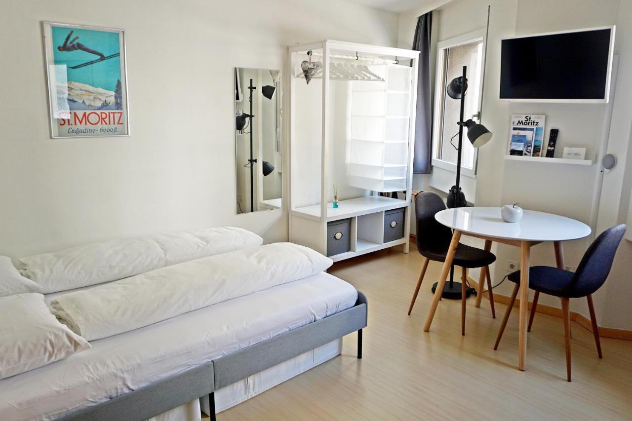 Charmantes, Gemuetliches Studio, Im Zentrum - C2 เซนต์โมริตส์ ภายนอก รูปภาพ